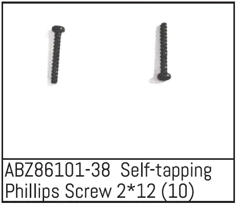 Self-Tapping Phillips Screw 2*12 - Mini Amt (10)