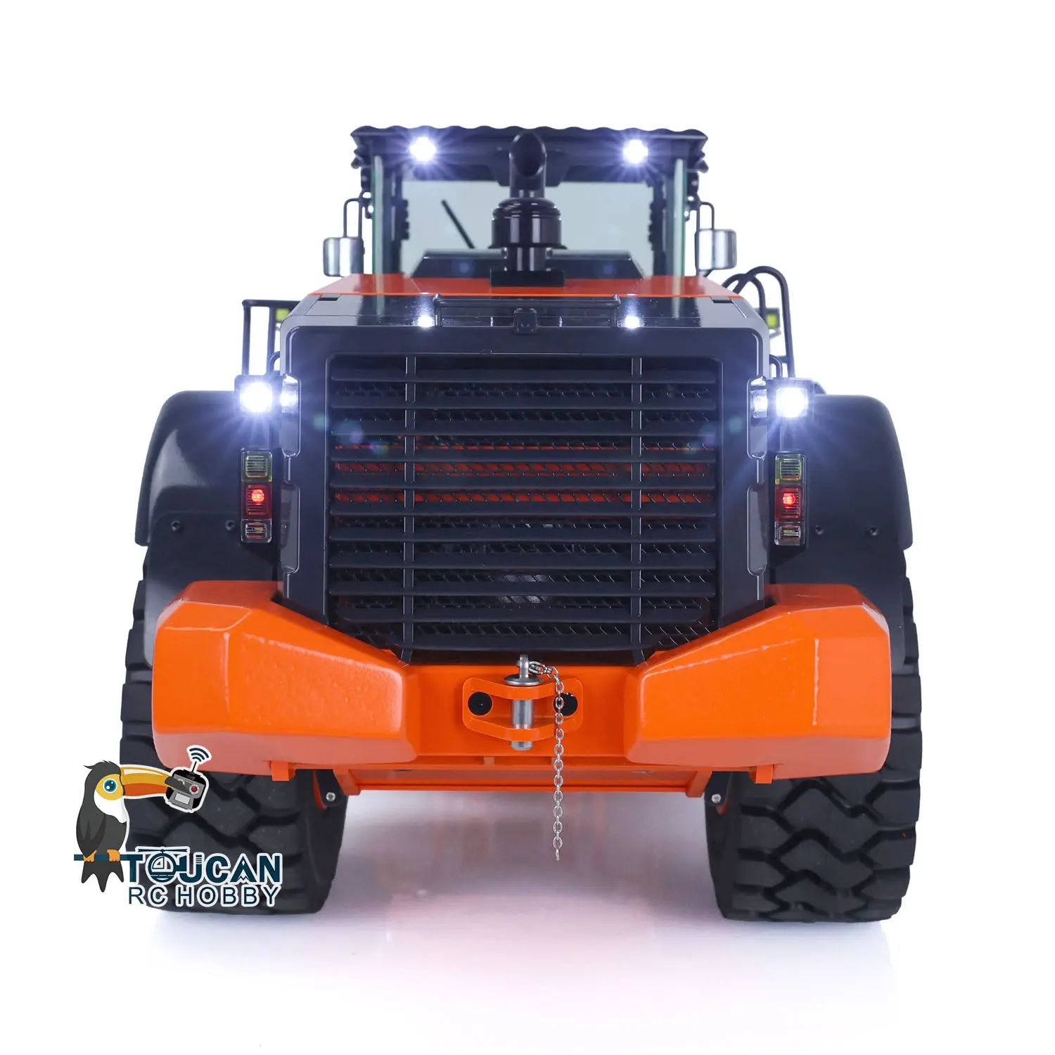 JDMODEL 1/14 RC Metal Loader ZW370 198 Hydraulic Construction Vehicle Realistic Scale Model Light Sound Radio System for Sale