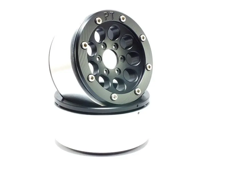 Beadlock Wheels GUN Black/Black 1.9 (2) w/o Hub