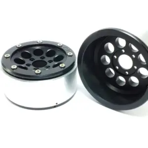 Beadlock Wheels GUN Black/Black 1.9 (2) w/o Hub