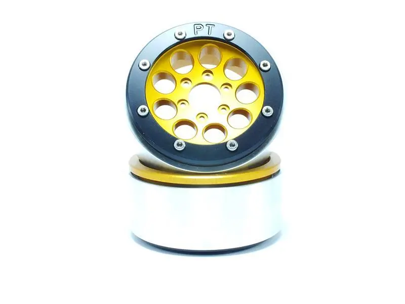 Beadlock Wheels GUN Gold/Black 1.9 (2) w/o Hub