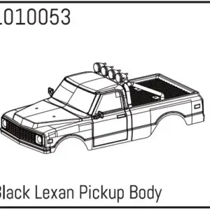 Black Lexan Pickup Body