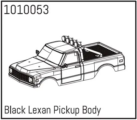 Black Lexan Pickup Body