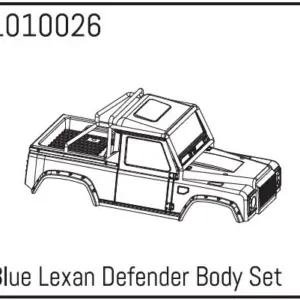 Blue Lexan Defender Body Set