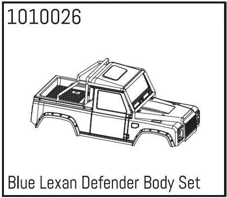Blue Lexan Defender Body Set