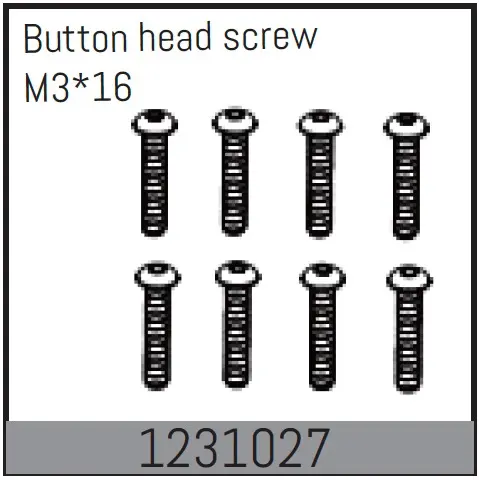 Button Head Screws M3*16 (8)