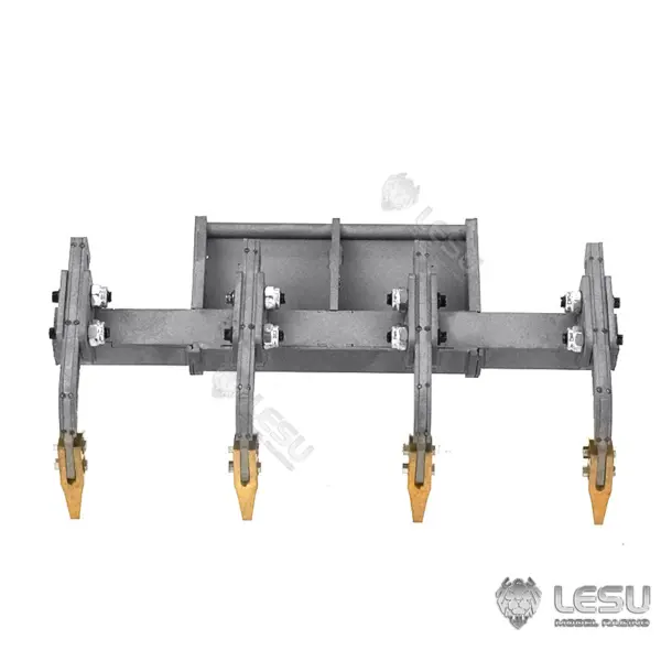 LESU 1/14 RC Tracked Skid-Steer Loader Aoue LT5 Metal Hydraulic DIY Model Gripper Dozer Hay Clamp Dozer Blade Gripper Sweeper Hay Clamp