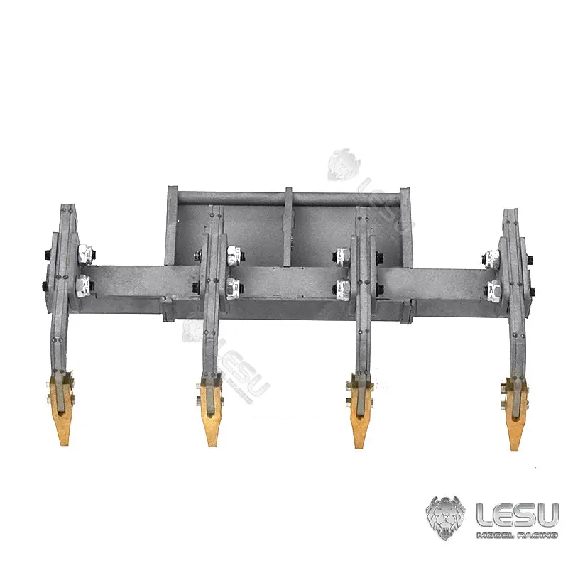 LESU 1/14 RC Tracked Skid-Steer Loader Aoue LT5 Metal Hydraulic DIY Model Gripper Dozer Hay Clamp Dozer Blade Gripper Sweeper Hay Clamp