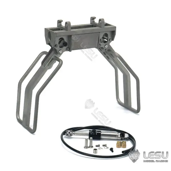 LESU 1/14 RC Tracked Skid-Steer Loader Aoue LT5 Metal Hydraulic DIY Model Gripper Dozer Hay Clamp Dozer Blade Gripper Sweeper Hay Clamp