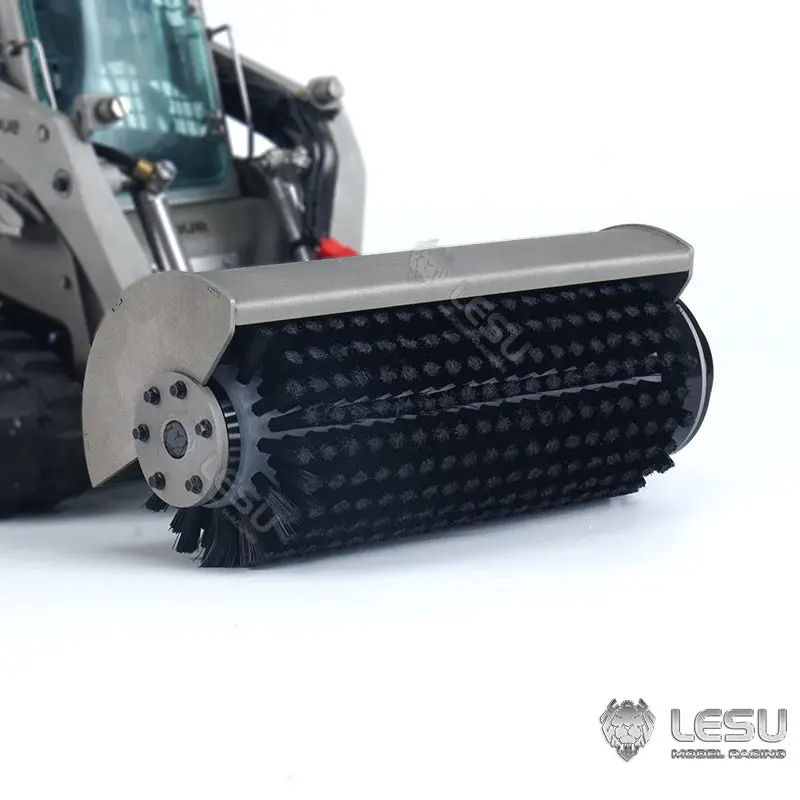LESU 1/14 RC Tracked Skid-Steer Loader Aoue LT5 Metal Hydraulic DIY Model Gripper Dozer Hay Clamp Dozer Blade Gripper Sweeper Hay Clamp