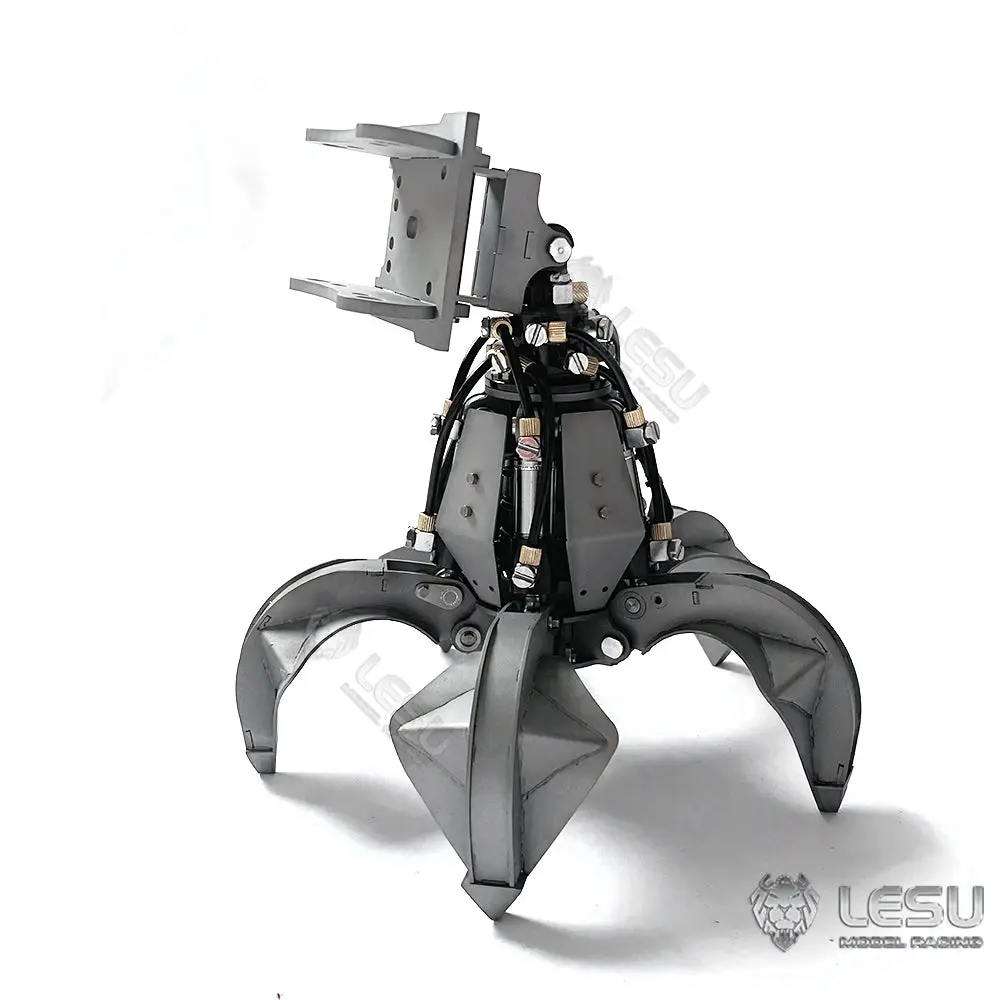 LESU 1/14 RC Model Metal Hydraulic Aoue ET30H Wheeled Excavator Digger Quick Coupler Openable Bucket Small Bucket