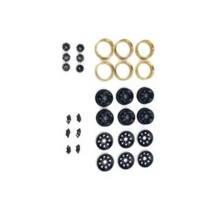 CR-18P 6X6 1.2 Steelie Bead Lock Wheel ( Black )