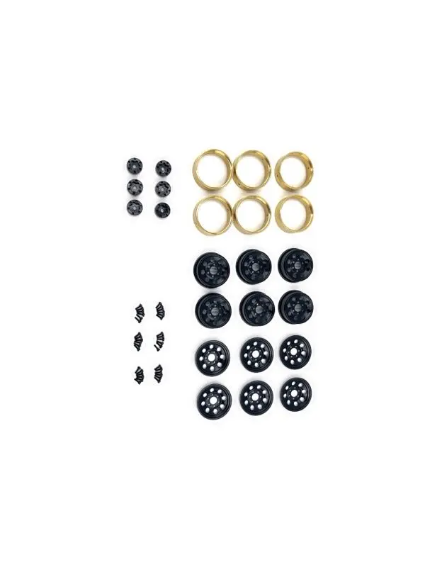 CR-18P 6X6 1.2 Steelie Bead Lock Wheel ( Black )
