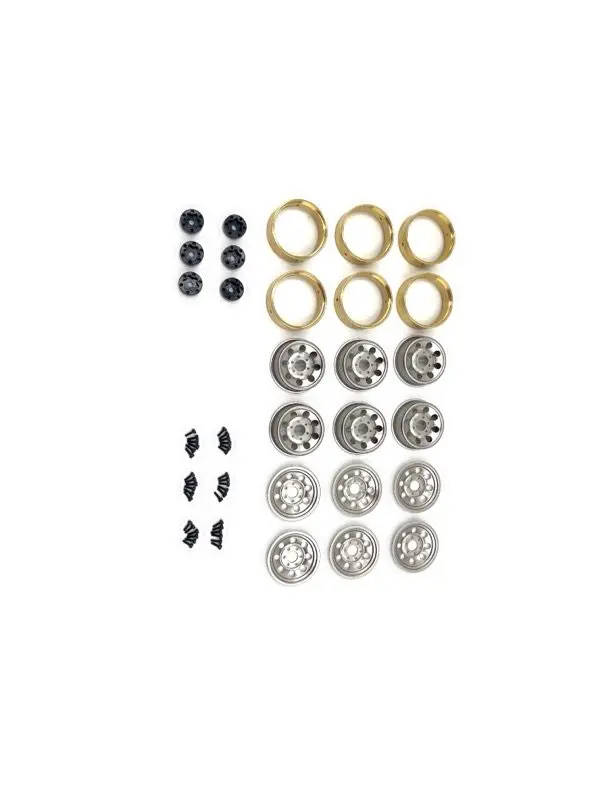 CR-18P 6X6 1.2 Steelie Bead Lock Wheel ( Silver )