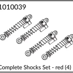 Complete Shocks Set - red (4)
