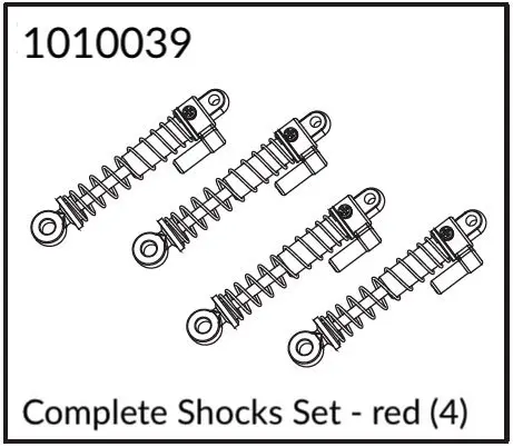 Complete Shocks Set - red (4)