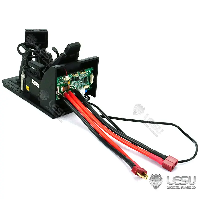 LESU 1/14 Metal RC Hydraulic Painted & Assembled Excavator RTR Protective Fence Quick Coupler Plastic Liquid Crystal Display