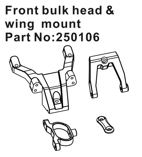 Front Bulk Head & Wing Mount Set