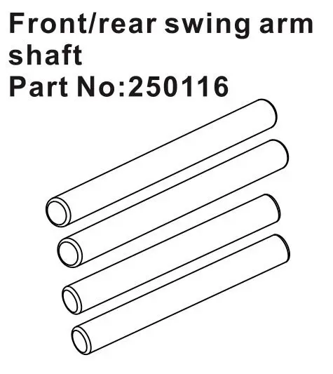 Front/Rear Swing Arm Shafts
