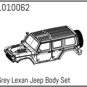Grey Lexan Wrangler Body Set
