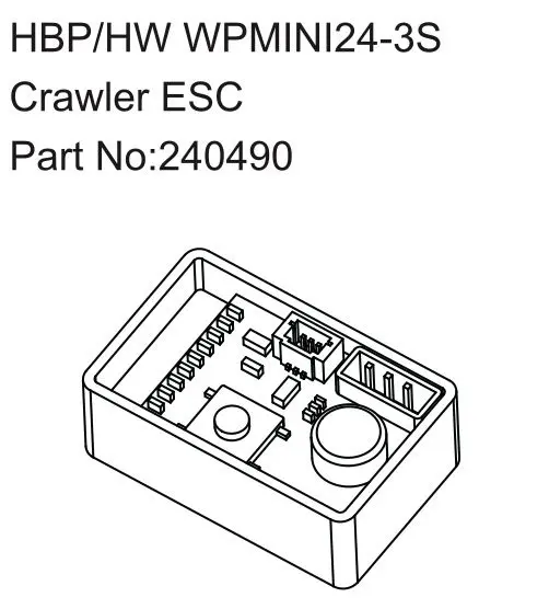 HBP/HW WPMINI24-3S Crawler ESC