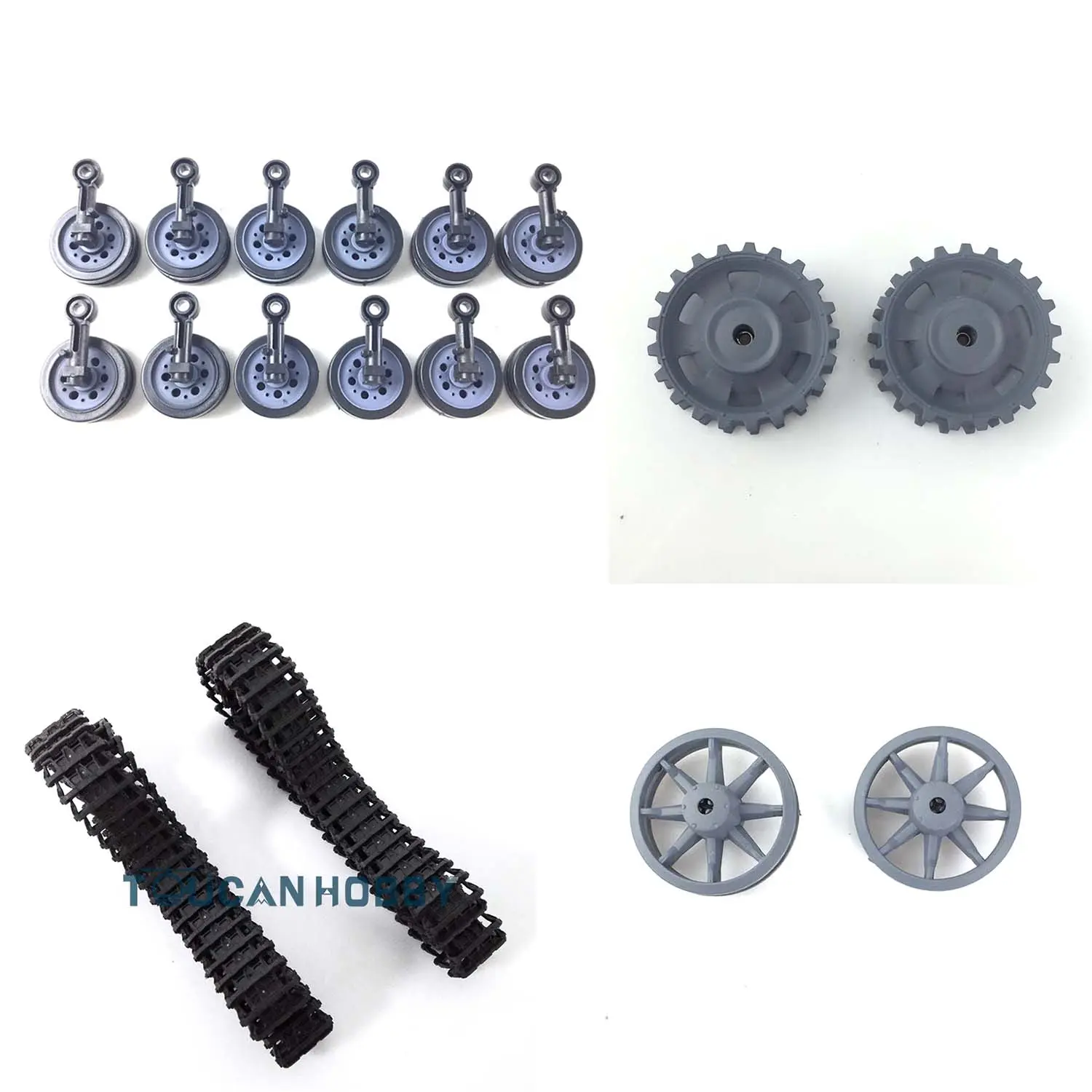 Henglong 1/16 Scale German Panzer III L 3848 Stug III 3868 RC Tank Remote Control Model Plastic Idlers Sprockets Tracks Road Wheel
