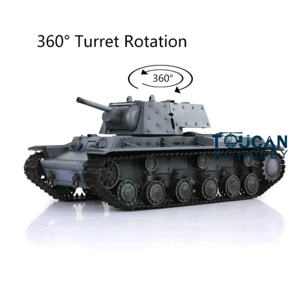 Henglong 1/16 Scale 3878 7.0 Soviet KV-1 Plastic Remote Control Tank w/ 360Degrees Rotating Turret BB Shooting Engine Sound RTR Tank