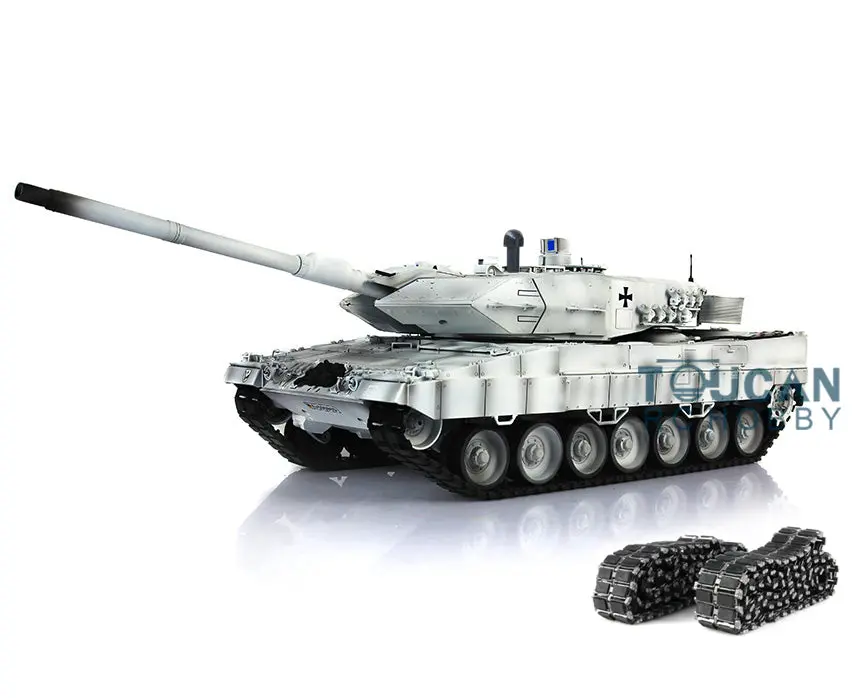Heng Long 1/16 TK 7.0 Upgraded Ready to Run Leopard2A6 RC Tank 3889 Light Sound Military War Battle Vehicle Birthday Gifts