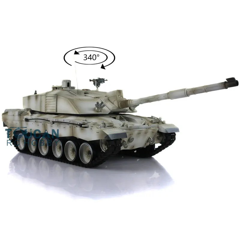 Henglong 1/16 Scale 7.0 2.4Ghz Plastic Ver British Challenger II RTR RC Tank Model 3908 340 Turret BB Shooting Unit IR