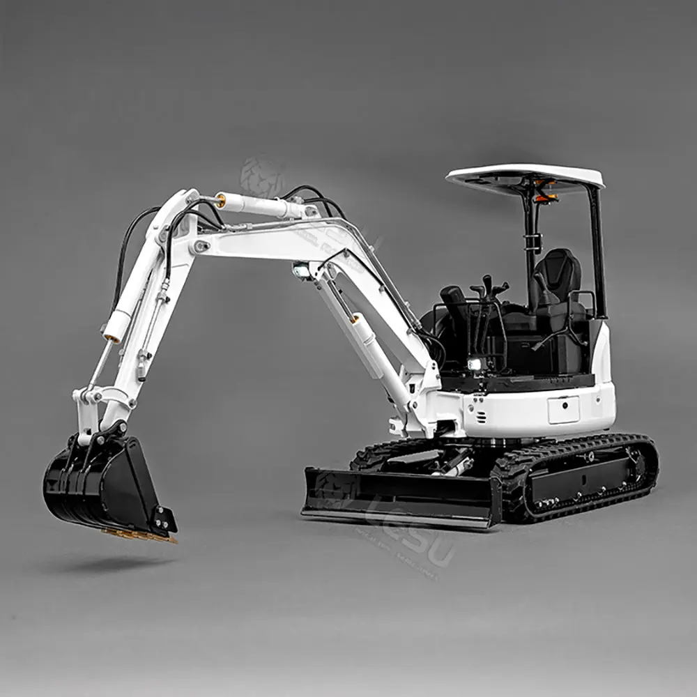 Metal LESU PC30 1/14 RC Hydraulic Excavator Mini Pump 6CH Plunger-type Valve Remote Control Digger RTR Flysky ST8 Radio Battery
