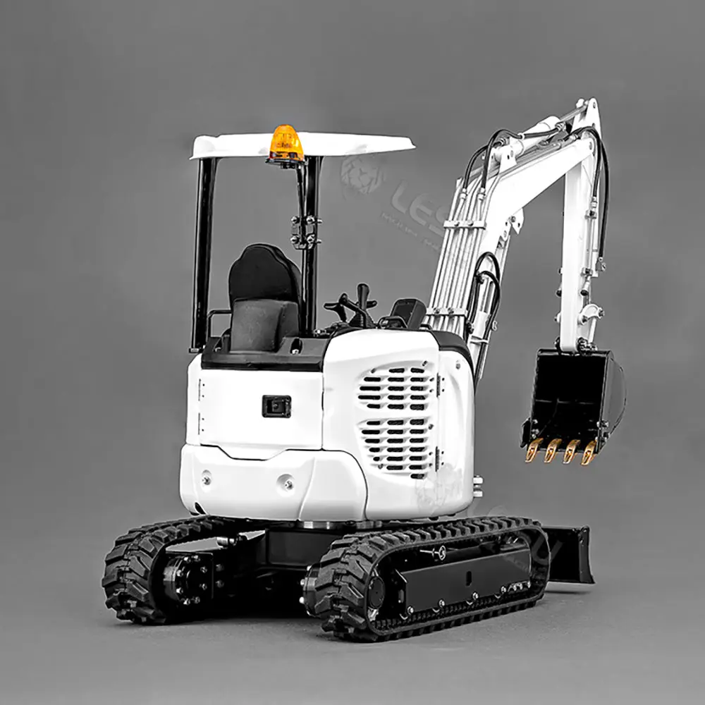 Metal LESU PC30 1/14 RC Hydraulic Excavator Mini Pump 6CH Plunger-type Valve Remote Control Digger RTR Flysky ST8 Radio Battery