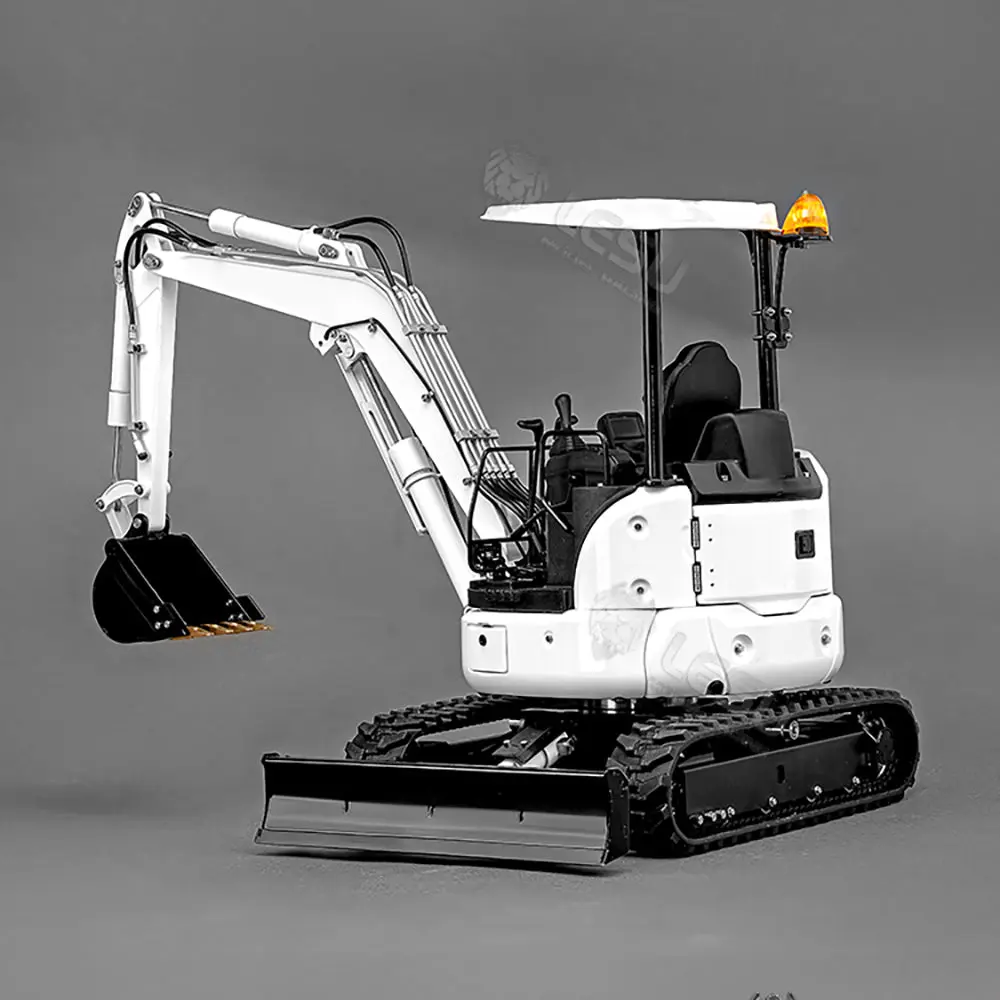 Metal LESU PC30 1/14 RC Hydraulic Excavator Mini Pump 6CH Plunger-type Valve Remote Control Digger RTR Flysky ST8 Radio Battery
