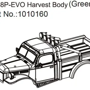 Harvest Body (matt green) - EVO 1:18