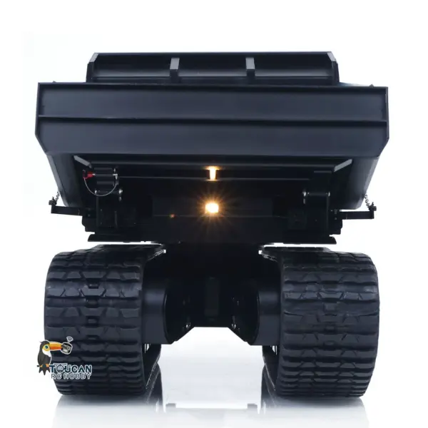 Super Frog 1/14 RC Hydraulic Crawler Dumper Truck T14R RTR Radio Controlled Metal Tracked Tipper Hydraulic Construction Vehicles Frsky X14 Light Electric Wiper