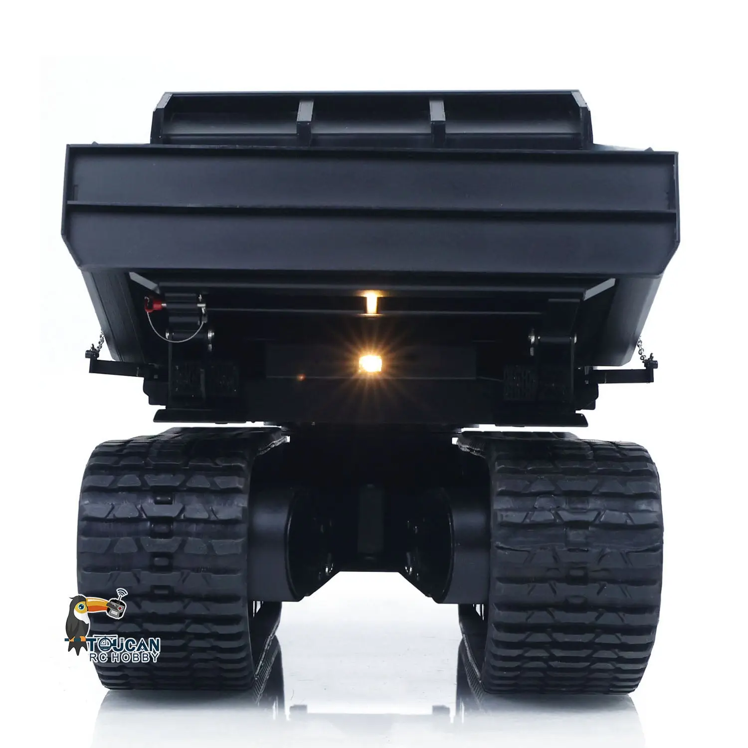 Super Frog 1/14 RC Hydraulic Crawler Dumper Truck T14R RTR Radio Controlled Metal Tracked Tipper Hydraulic Construction Vehicles Frsky X14 Light Electric Wiper