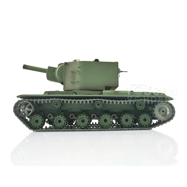 Henglong 1/16 7.0 Upgraded RC Tank Gigant Painted Heavy Remote Controlled Giant Military Trucks Soviet KV-2 RTR 3949 360 Turret