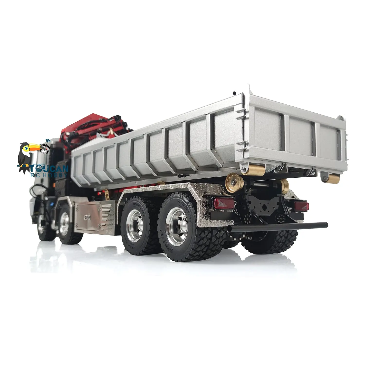 LESU 1/14 8x8 Radio Controlled Metal Roll on/off Hydraulic Truck A0014 Crane Dumper Tipper Reversing Valve Motor Servo ESC DIY Car Model