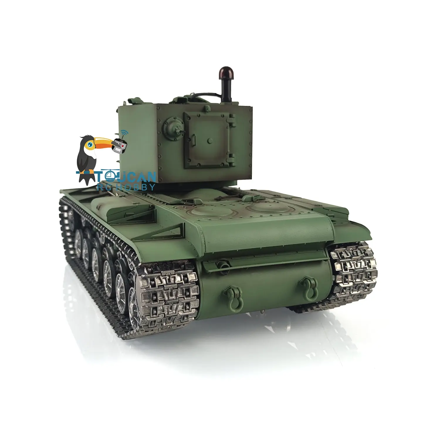 Henglong 1/16 7.0 Customized Gigant RTR RC Tank Soviet KV-2 3949 Metal Remote Control Track Optional Versions Infrared Combating