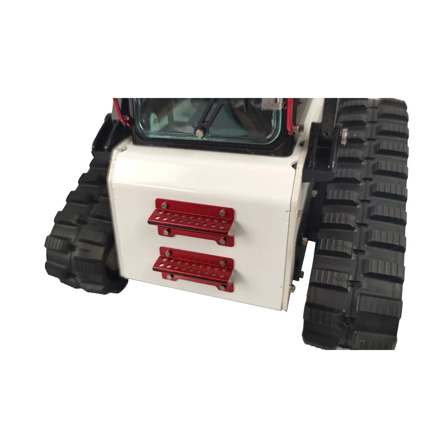 LESU 1/14 RC Tracked Skid-Steer Loader Aoue LT5 Metal Hydraulic DIY Model Gripper Dozer Hay Clamp Dozer Blade Gripper Sweeper Hay Clamp