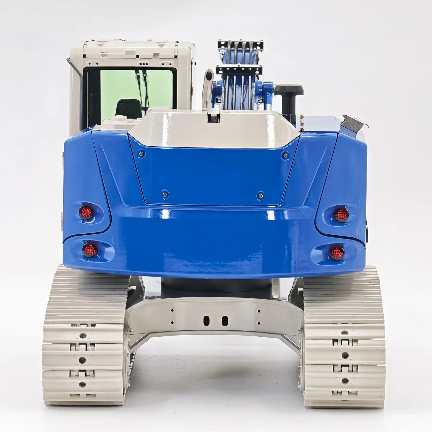 JDM-208 1/14 Metal RC Hydraulic Tracked Excavator R920 3CH 2Arms Remote Control Digger Model Flysky ST8 Radio No Sounds RTR