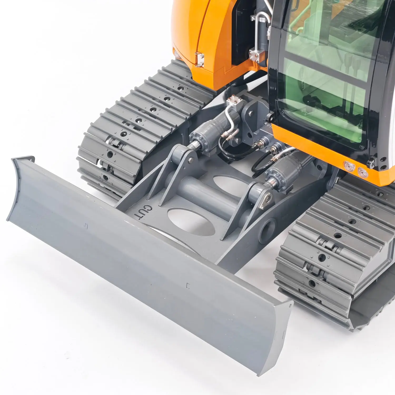 JDM-208 1/14 7CH Remote Control Hydraulic Excavator R920 2Arms Metal RC Digger Flysky PL18 EV Lite Sound System Quick Coupler