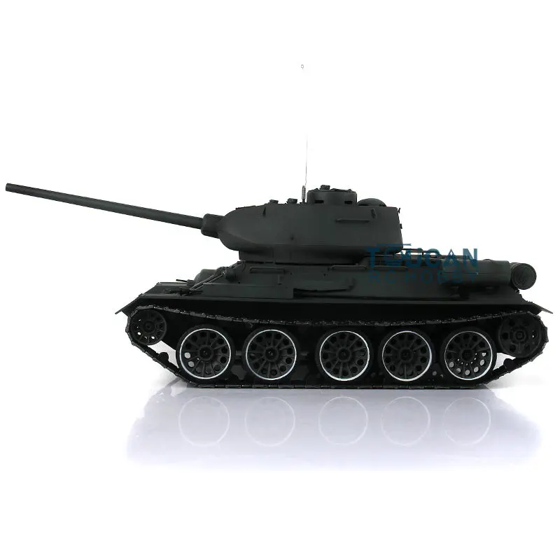 Henglong 7.0 1/16 Scale Soviet T34-85 RTR Barrel Recoil RC Tank 3909 360Degrees Turret Metal Wheels Tracks BB Shooting Unit IR