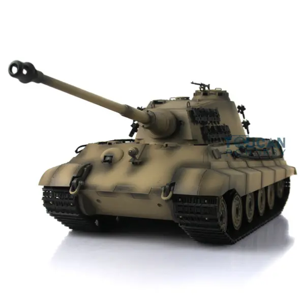 Henglong Remote Control Tank 3888A 1/16 7.0 German King Tiger RTR RC Tank w/ Metal Idler Sproket Wheels Track w/o Barrel Recoil