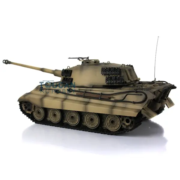 Henglong Remote Control Tank 3888A 1/16 7.0 German King Tiger RTR RC Tank w/ Metal Idler Sproket Wheels Track w/o Barrel Recoil