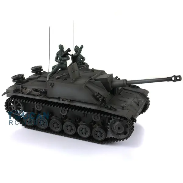 Henglong 1/16 Scale 7.0 RC Tank 3868 German Stug III RTR Tank w/ Metal Tracks Road Wheels Idler Sproket Wheels Infrared Battle