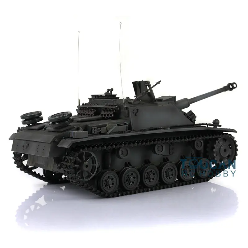 Henglong 1/16 Scale 7.0 RC Tank 3868 German Stug III RTR Tank w/ Metal Tracks Road Wheels Idler Sproket Wheels Infrared Battle