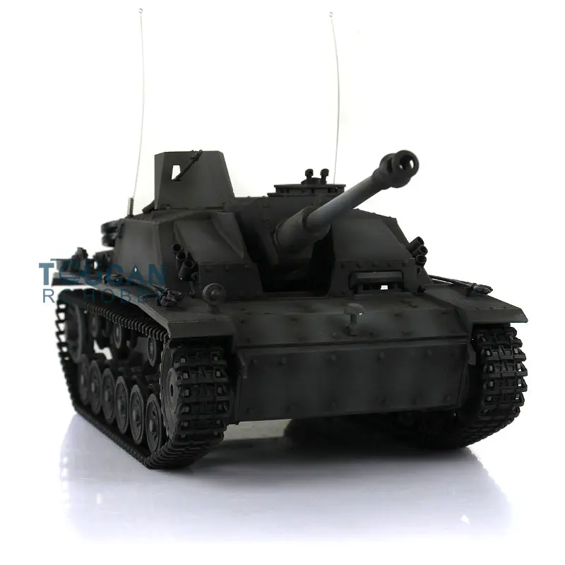 Henglong 1/16 Scale 7.0 RC Tank 3868 German Stug III RTR Tank w/ Metal Tracks Road Wheels Idler Sproket Wheels Infrared Battle