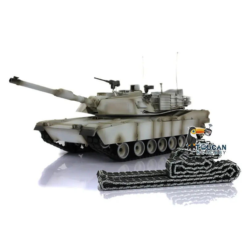 HengLong 1/16 Factory Original Refitted Painted RC Tank Metal Chassis Plastic Uppper Hull RTR 3918 M1A3 Abrams Hobby Models
