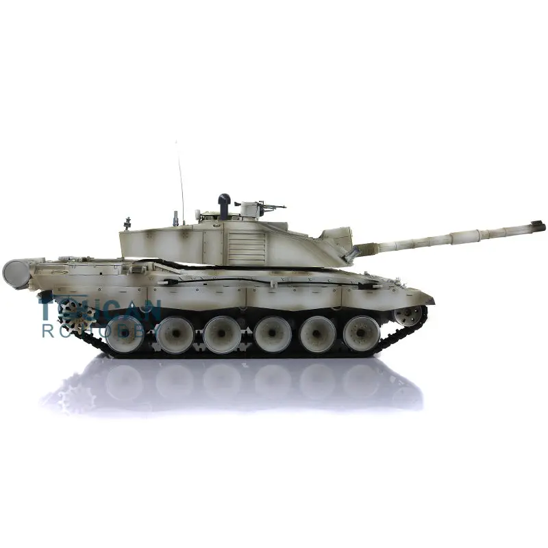 Henglong 1:16 7.0 2.4Ghz Upgraded British Challenger II RTR RC Tank Model 3908 BB Shooting Unit IR Metal Tracks Idlers Sprockets