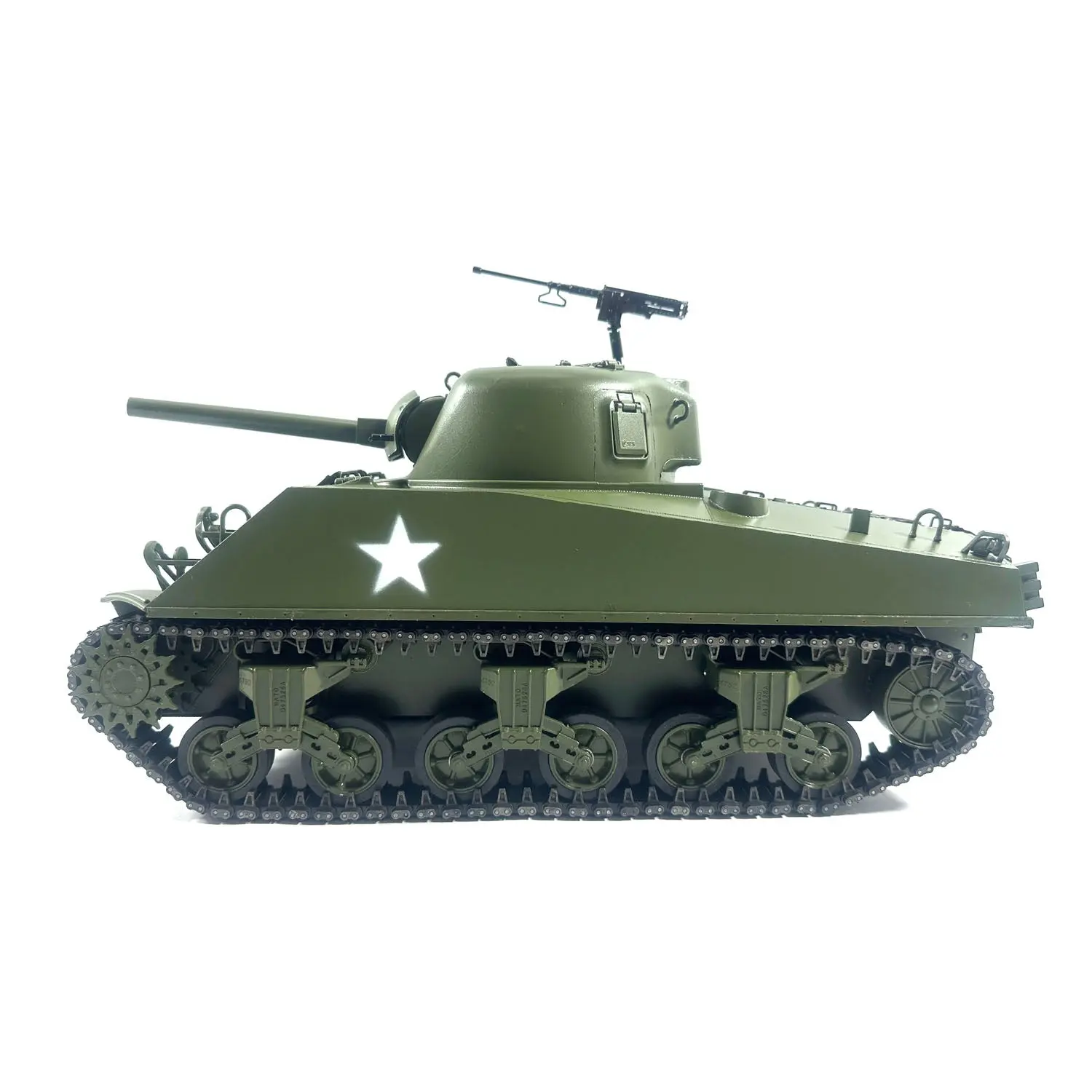 Mato 100% Metal 1/16 Scale RC Tank Sherman M4A3 BB Bullets Barrel Recoil 1230 Heavy Military Hobby Model Kits Multifuction Unit